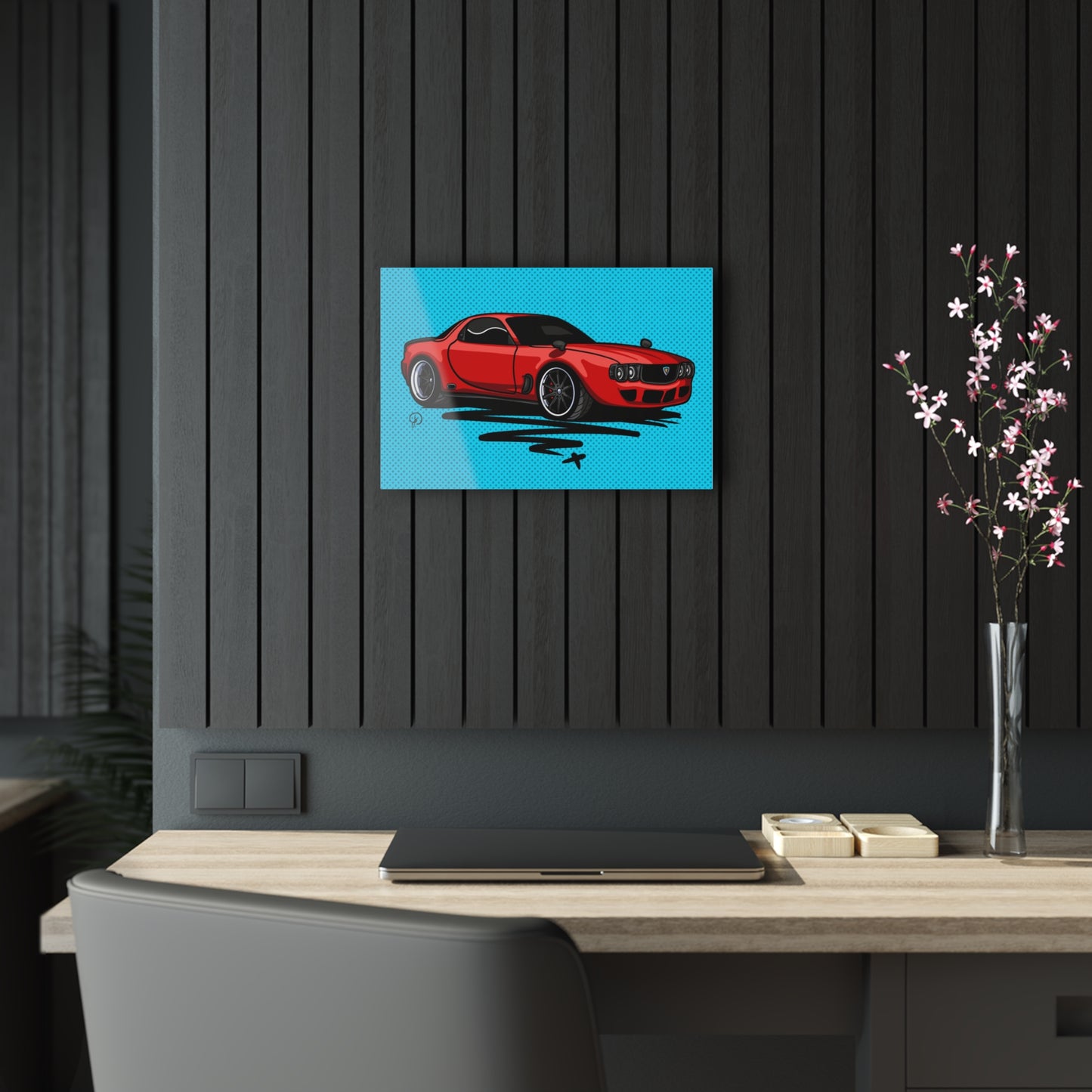 Sxetched X r0cean11 - 1993 Mazda RX7 FD - Acrylic Print