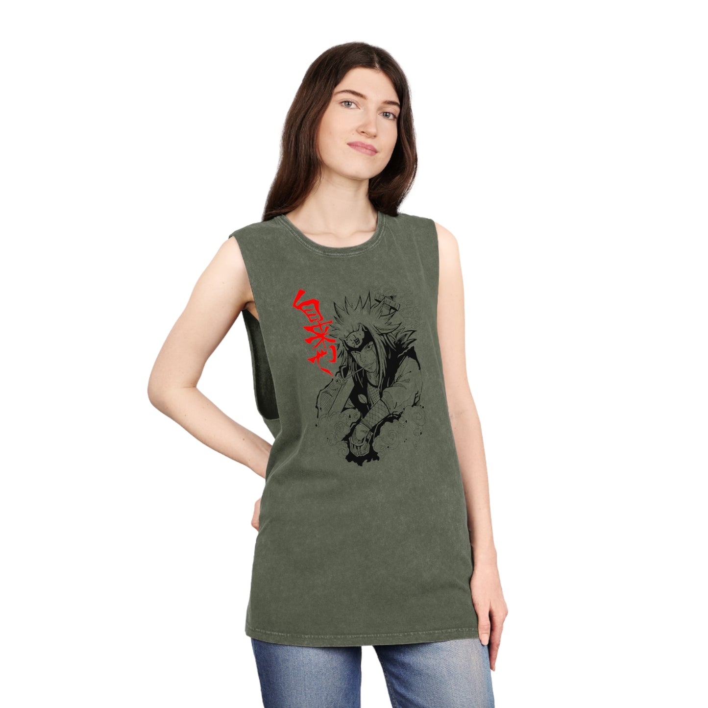 Naruto - Jiraiya - Stonewash Tank Top