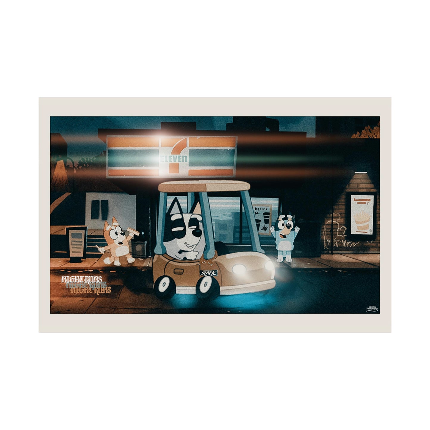 r0cean11 X Bucky - Night Runs - Poster