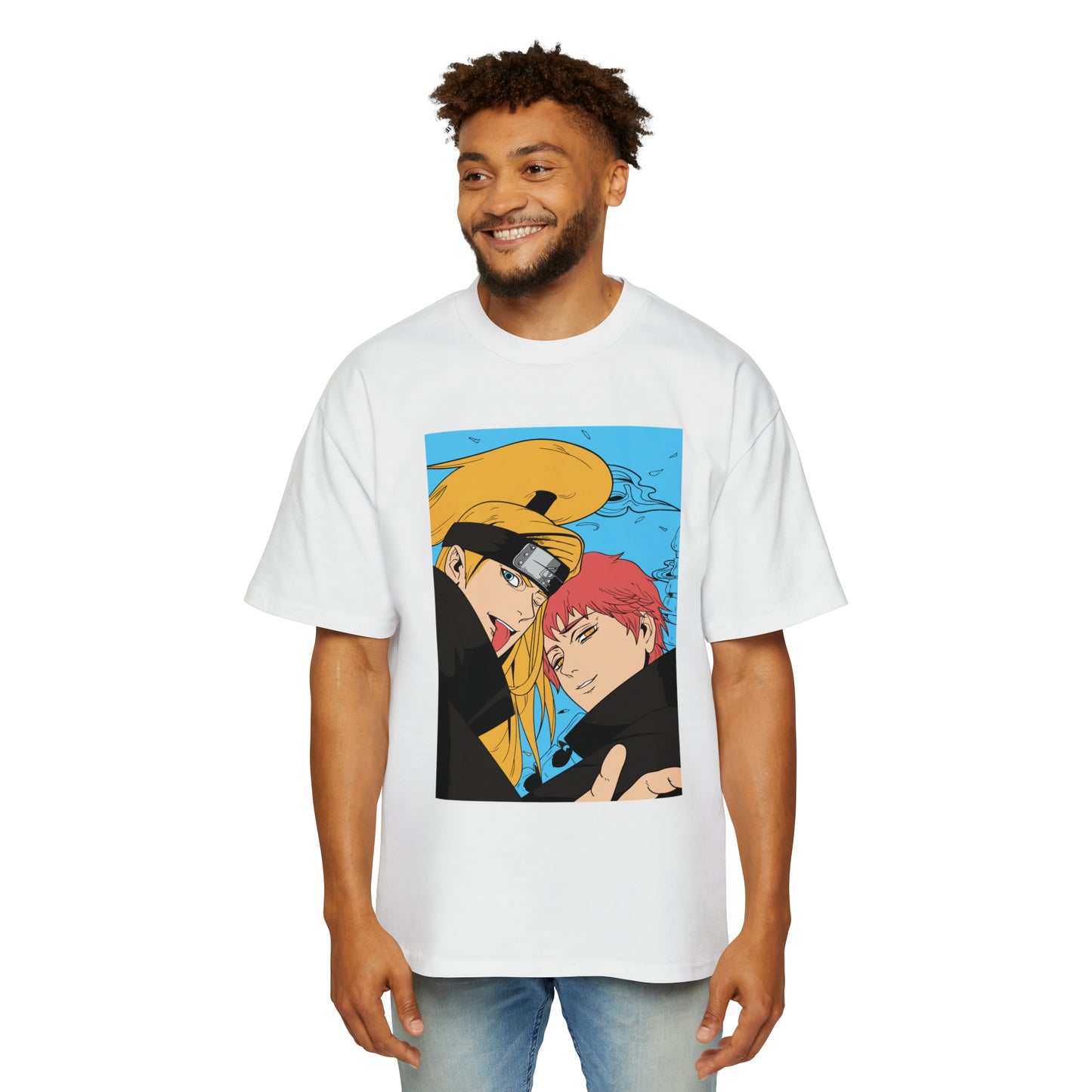 Naruto - Deidara and Sasori - Heavy Oversized Tee