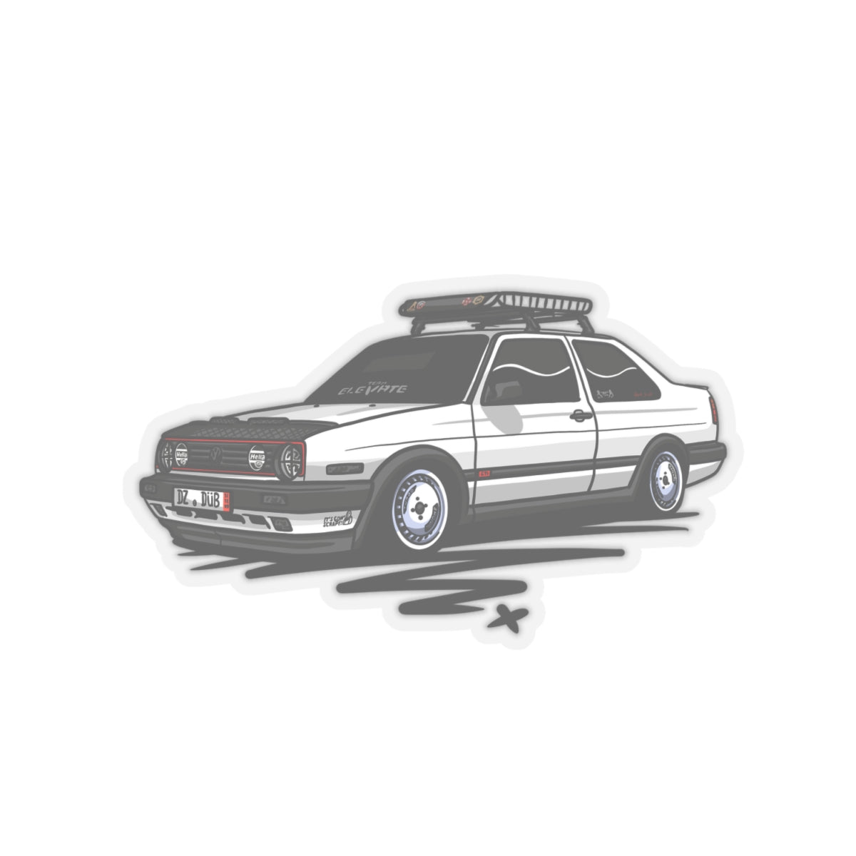 Sxetched X r0cean11 - 1988 VW Jetta Coupe - Sticker