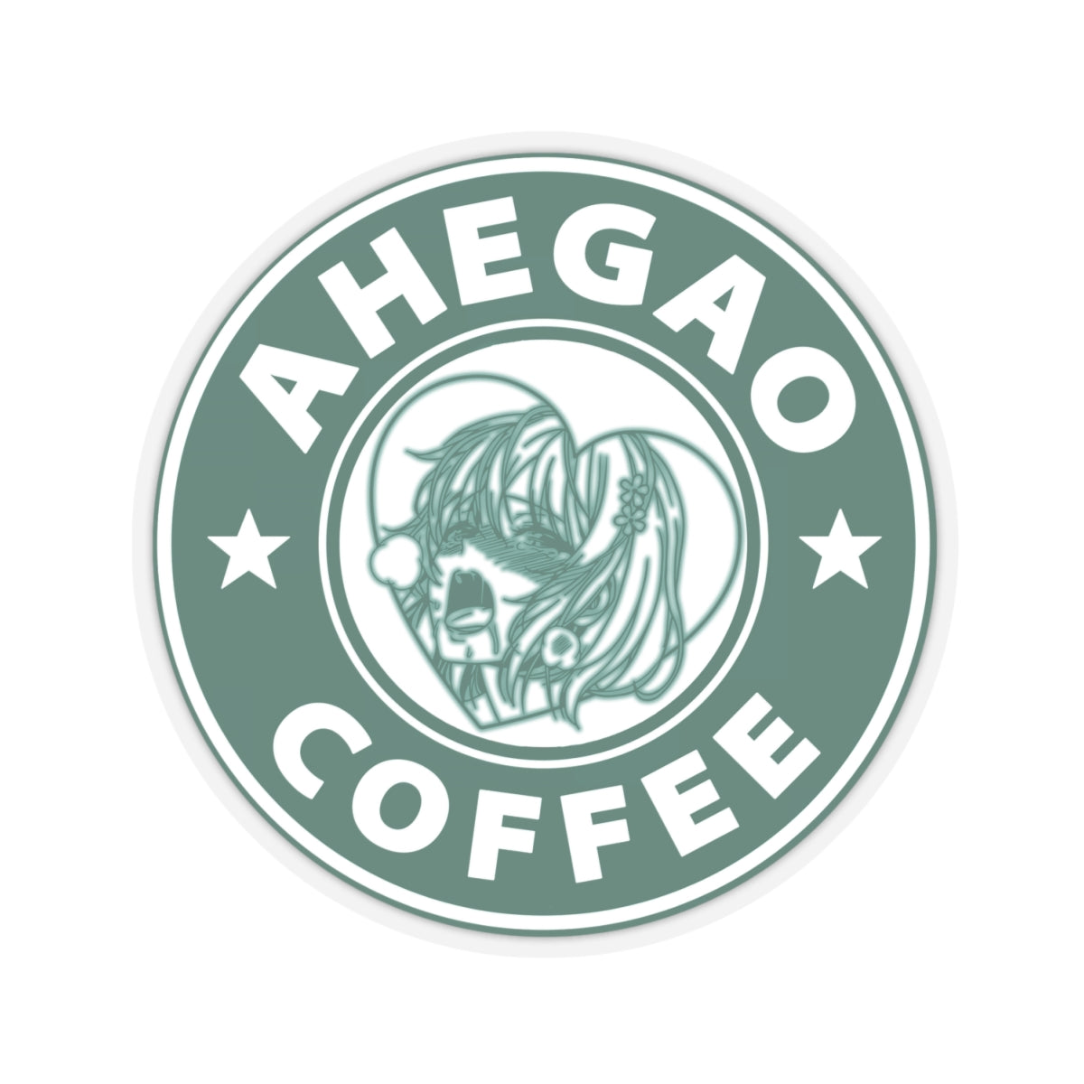 r0cean11 - Ahegao Coffee - Sticker