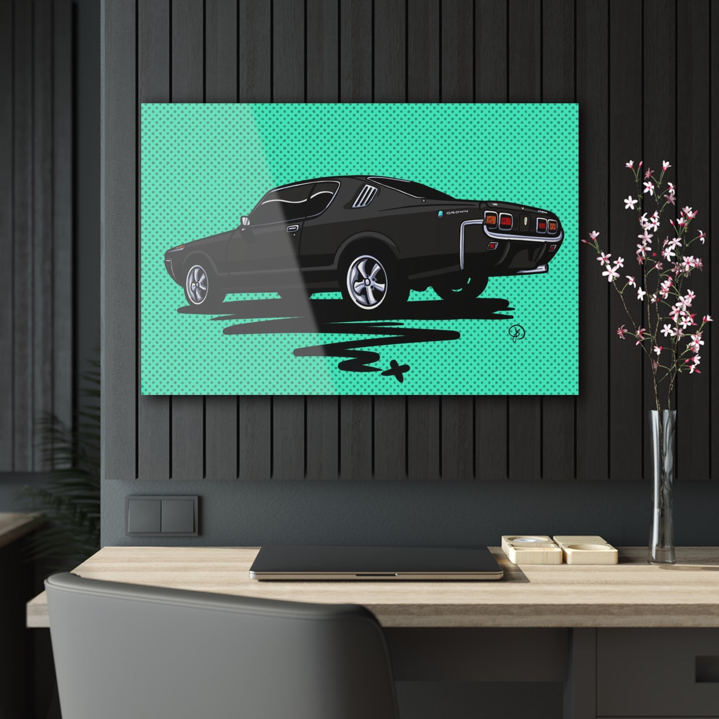 Sxetched X r0cean11 - 1971 Toyota Crown Hardtop Deluxe - Acrylic Print
