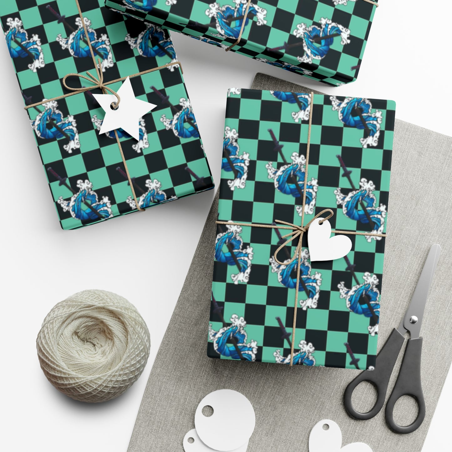 Demon Slayer - Tanjiro Water Breathing - Wrapping Paper