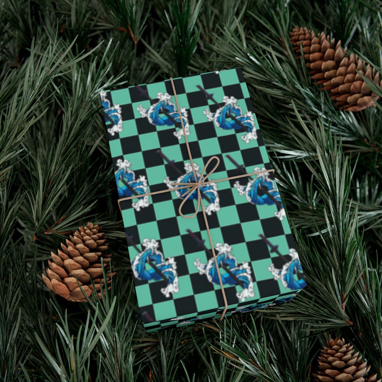 Demon Slayer - Tanjiro Water Breathing - Wrapping Paper