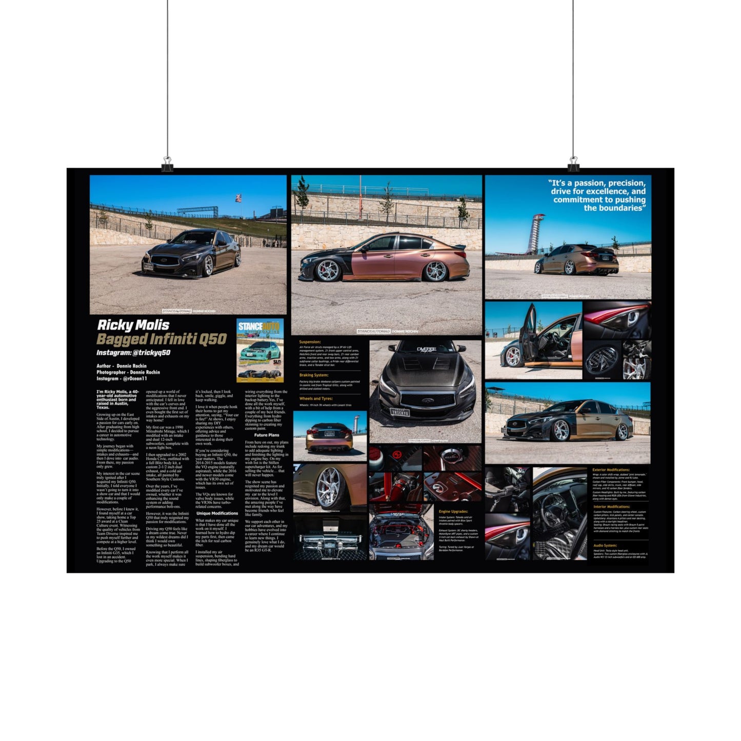 Stance Auto Magazine - 2015 Infiniti Q50 - Poster