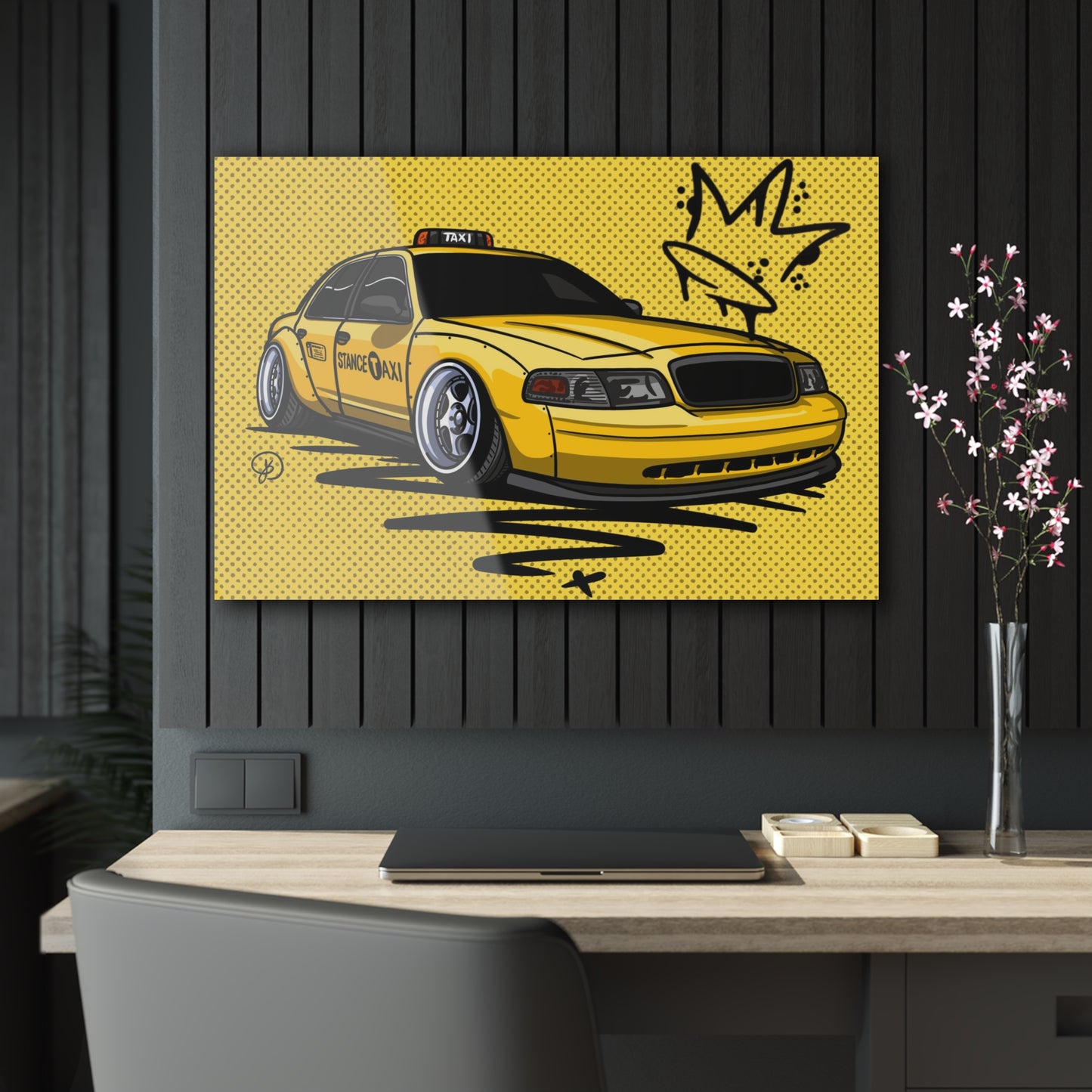 Sxetched X r0cean11 - Stance Taxi - Acrylic Print