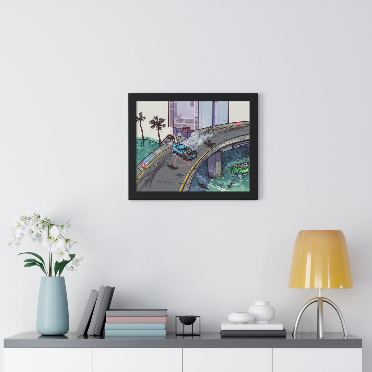 Anime '82 - No Future for Drifting - Framed Poster