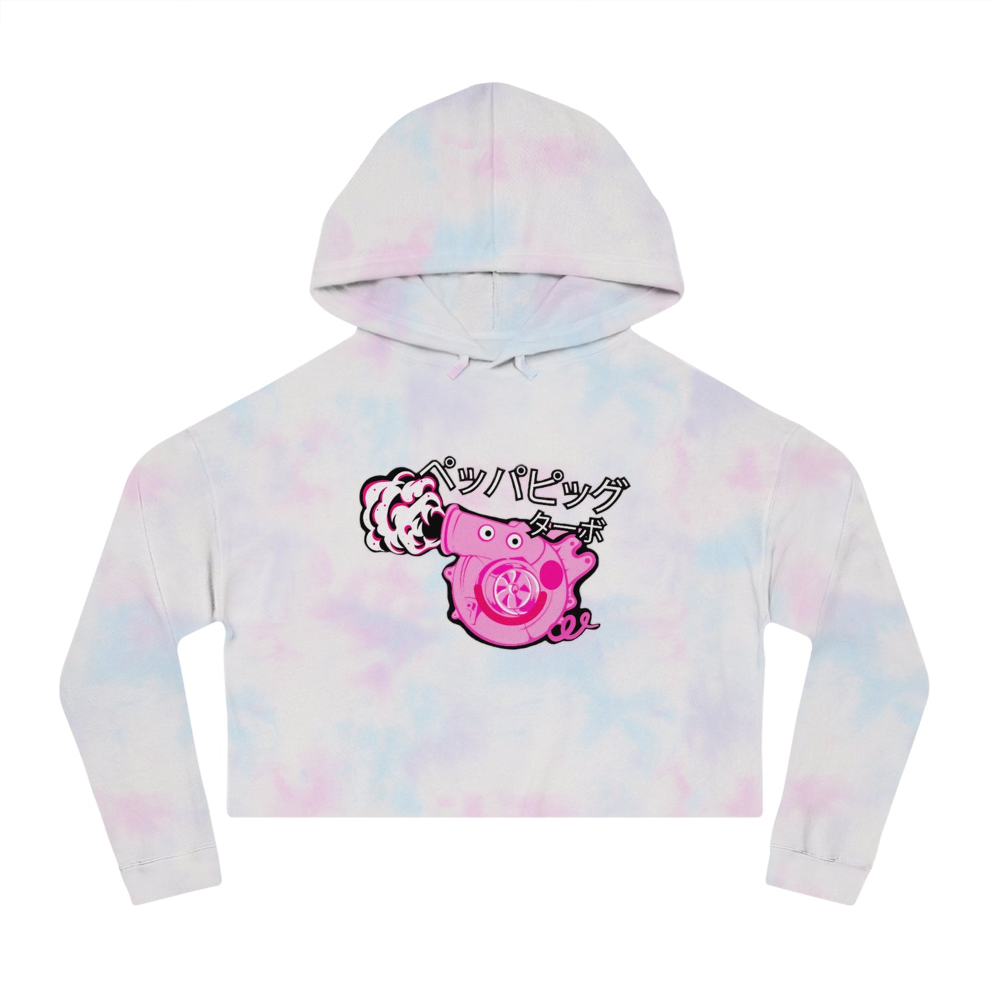 r0cean11 - P3PP@ TURBO - Womens Cropped Hooded Sweatshirt