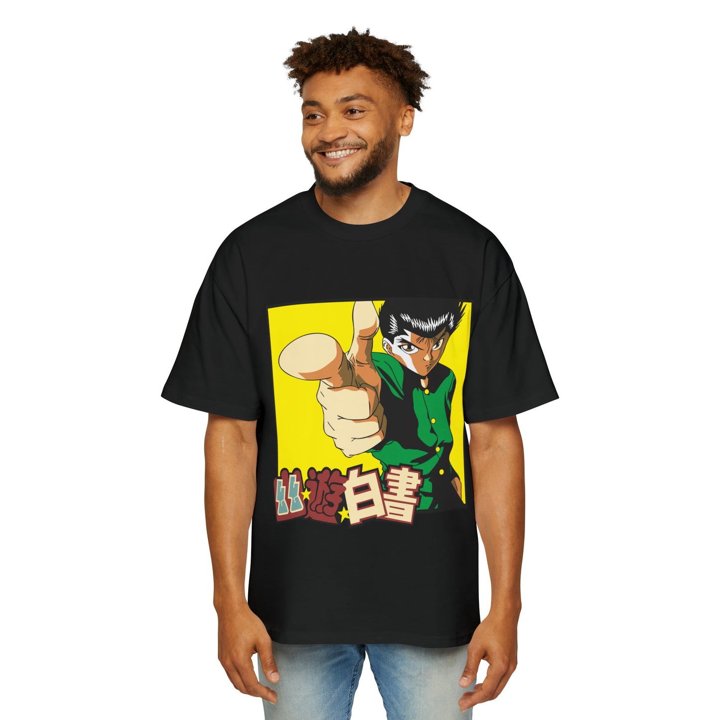 Yu Yu Hakusho - Spirit Gun - Heavy Oversized Tee