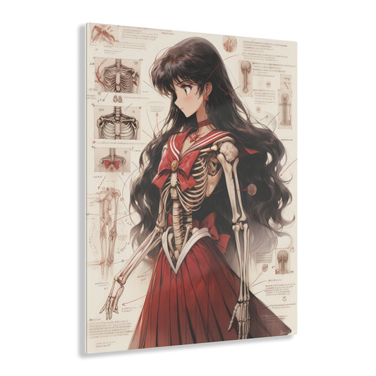 Sailor Moon - Sailor Mars Skeleton V1 - Acrylic Print