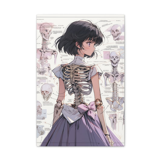 Sailor Moon - Sailor Saturn Skeleton - Fine Art Canvas