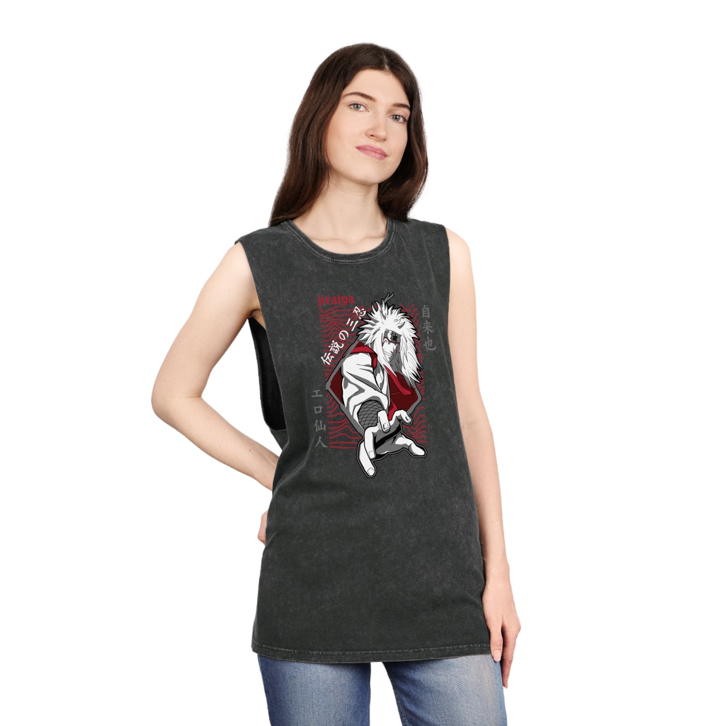 Naruto - Jiraiya - Stonewash Tank Top