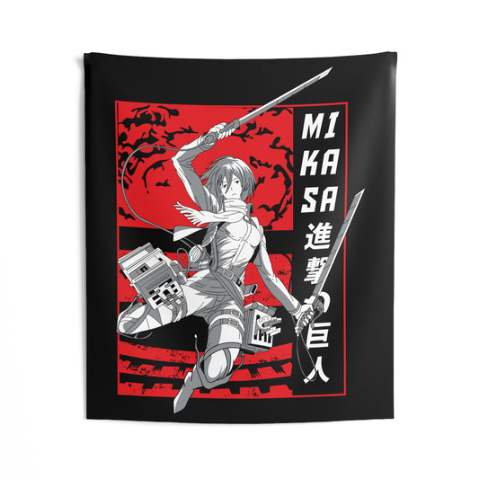 Attack on Titan - Mikasa - Wall Tapestry