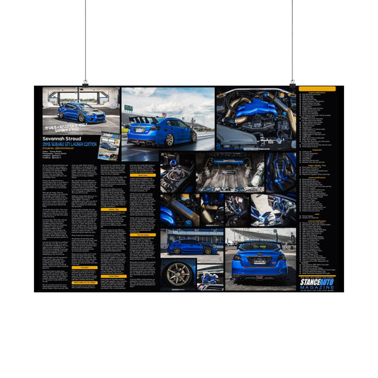 Stance Auto Magazine - 2015 Subaru STI Launch Edition - Poster