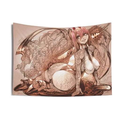 Darling in the Franxx - Zero Two - Fine Art Wall Tapestry