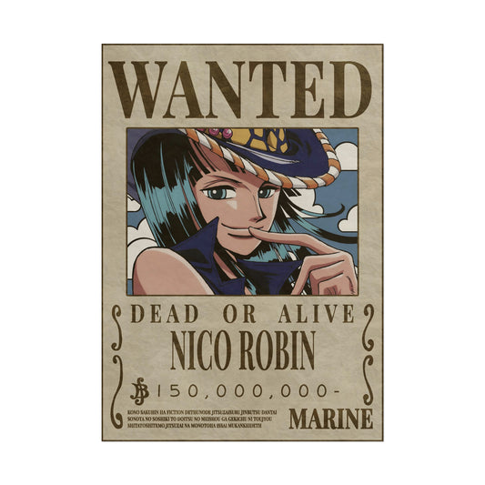 One Piece - Nico Robin Wanted Poster