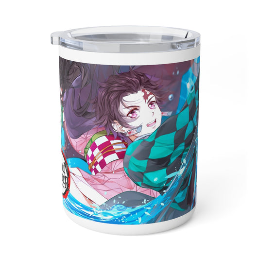 Demon Slayer - Nezuko and Tanjiro - Insulated Coffee Mug, 10oz