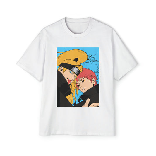 Naruto - Deidara and Sasori - Heavy Oversized Tee