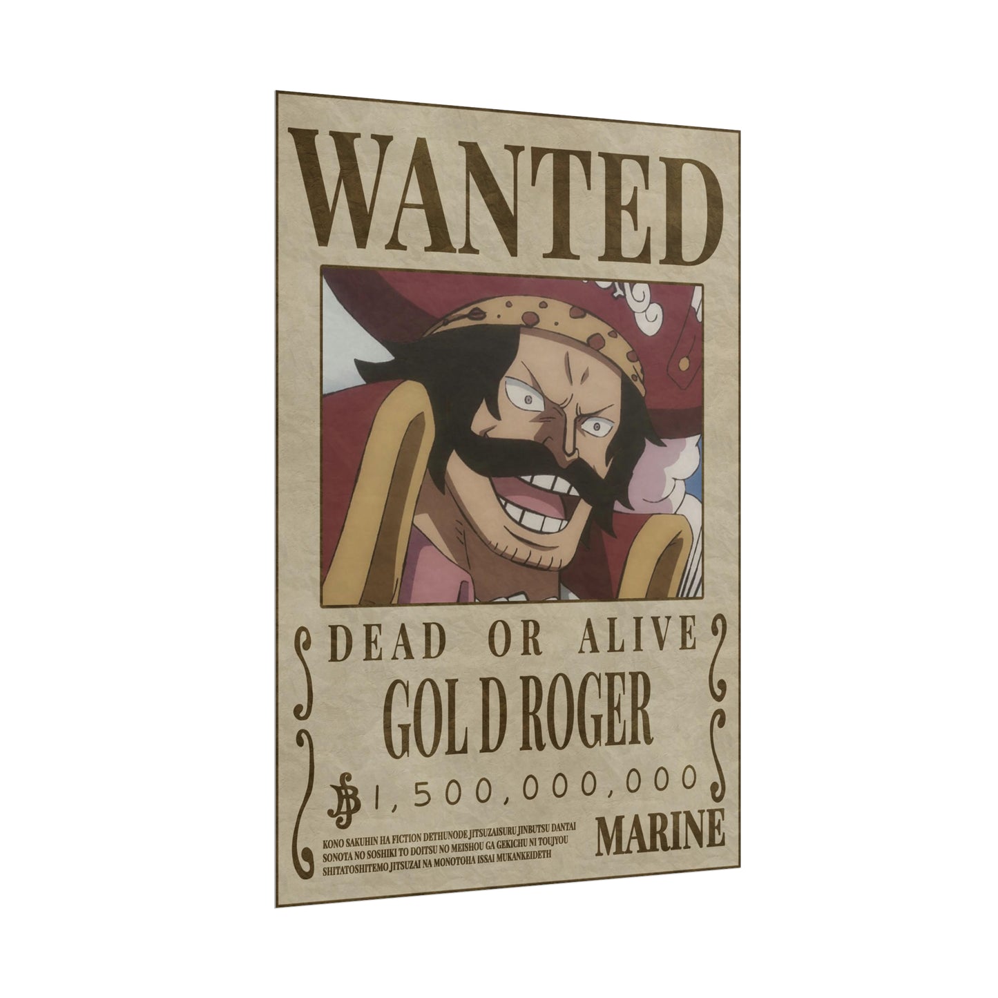 One Piece - Gold Roger Wanted Poster