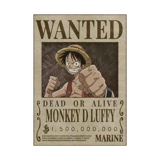 One Piece - Monkey D Luffy Wanted Poster