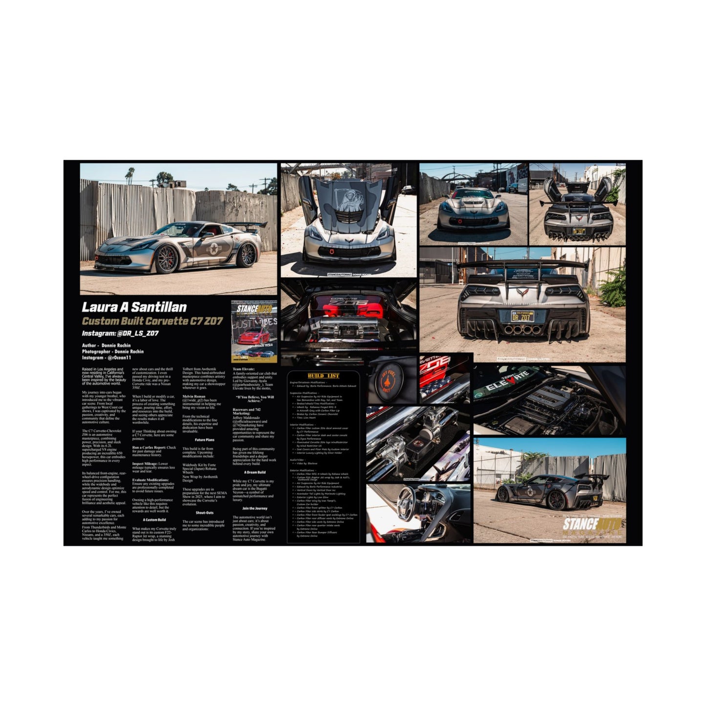 Stance Auto Magazine - C7 Corvette - Poster
