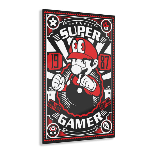 Mario - Super Gamer - Acrylic Print