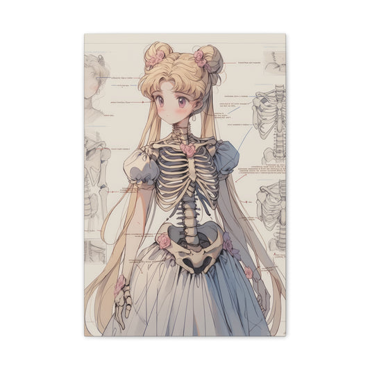 Sailor Moon - Sailor Moon Skeleton V2 - Fine Art Canvas