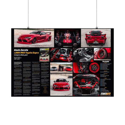 Stance Auto Magazine - 2022 MK5 Toyota Supra - Poster