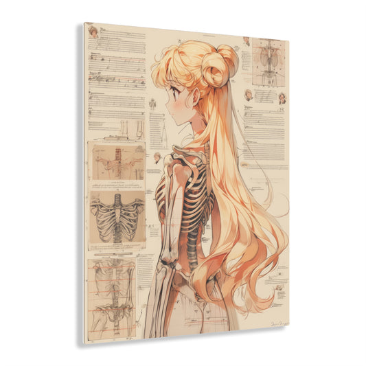 Sailor Moon - Sailor Venus Skeleton - Acrylic Print