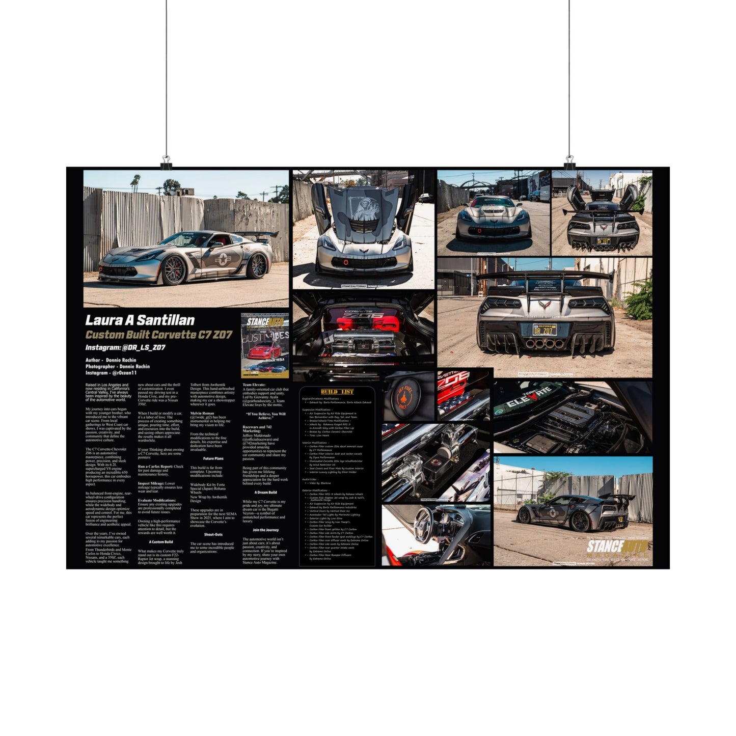 Stance Auto Magazine - C7 Corvette - Poster