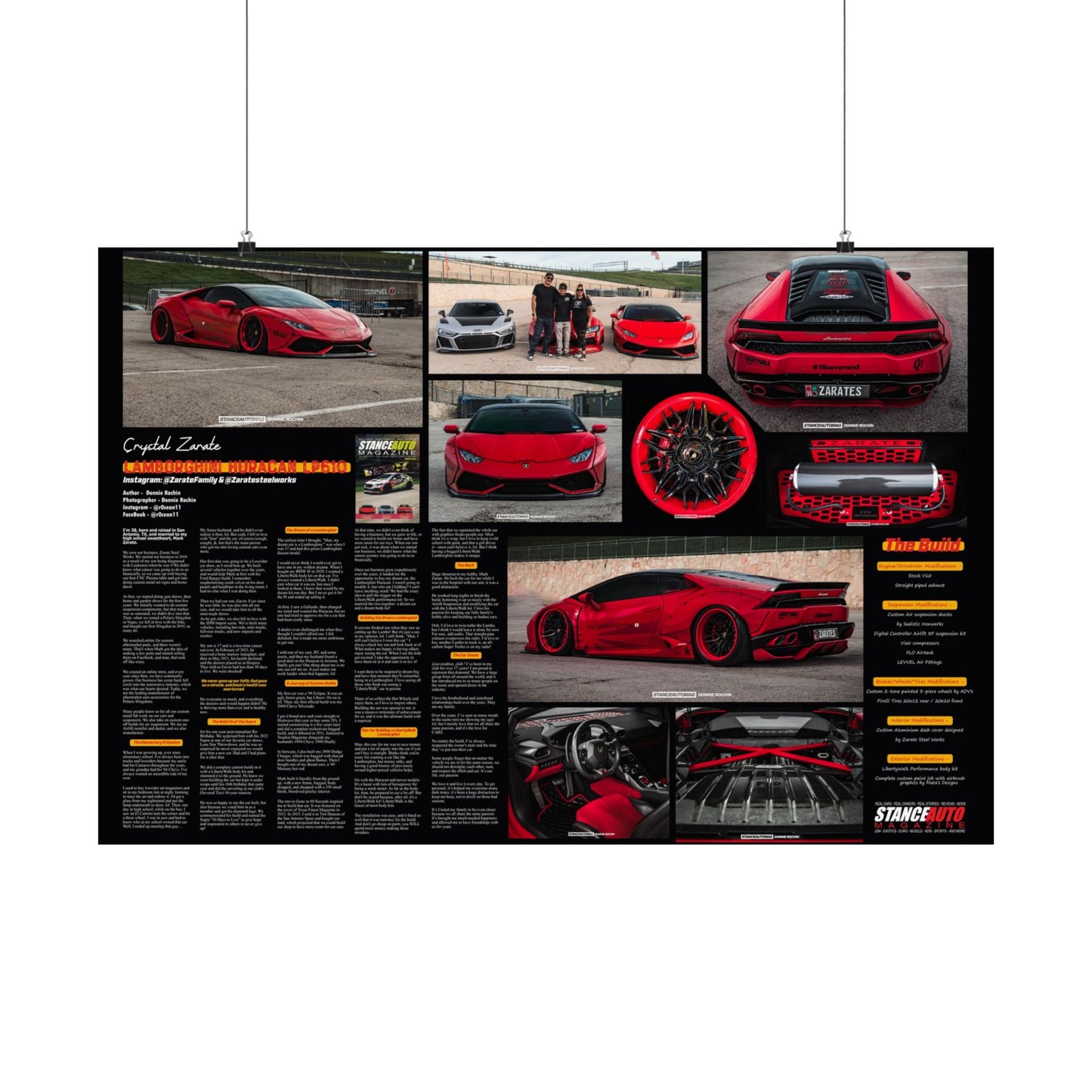 Stance Auto Magazine - 2015 Lamborghini Huracan LP610 - Poster