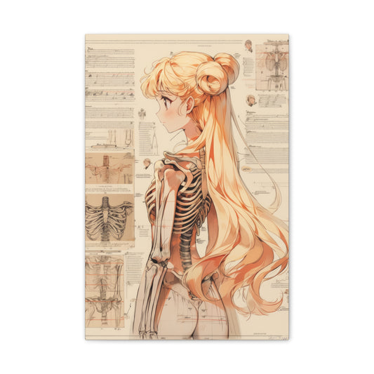 Sailor Moon - Sailor Venus Skeleton - Fine Art Canvas