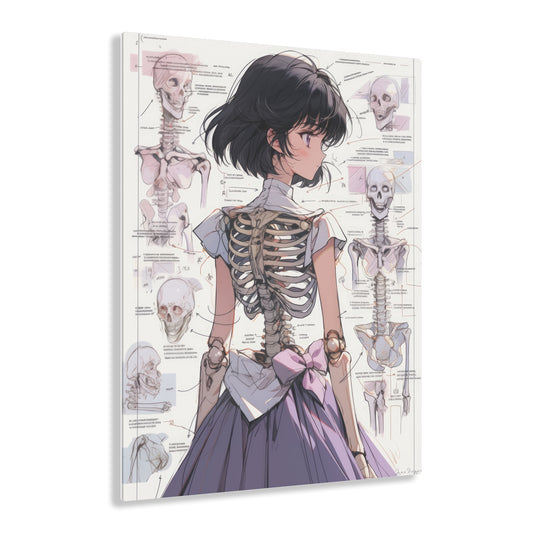 Sailor Moon - Sailor Saturn Skeleton - Acrylic Print