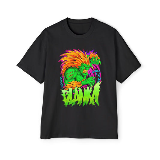 Retro Gaming - Street Fighter - Blanka - Heavy Oversized Tee