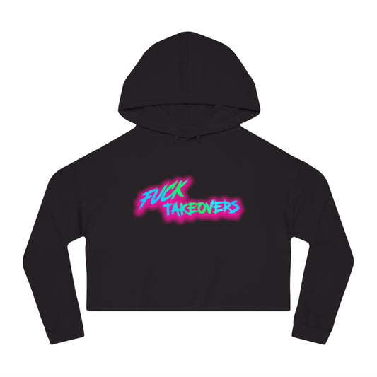r0cean11 - F*ck Takeovers - Womens Cropped Hoodie