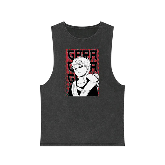 Naruto - Gaara - Stonewash Tank Top