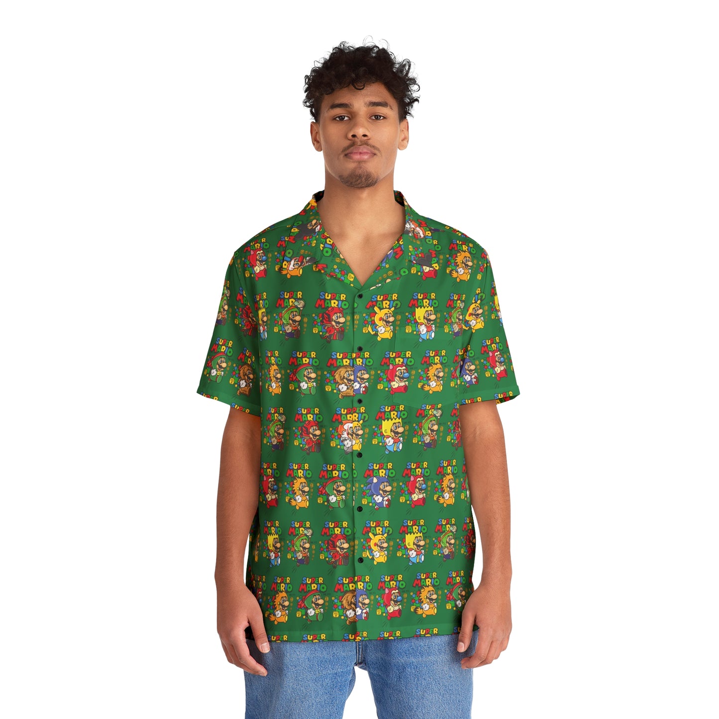 Mario - Pop Culture Powers - Kalikimaka (Christmas) Hawaiian Shirt