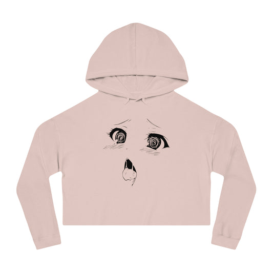 r0cean11 - Ahegao - Womens Cropped Hoodie