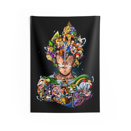 Dragon Ball - Vegeta Montage - Wall Tapestry