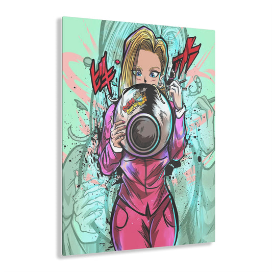 Dragon Ball - Android 18 Ramen Bowl - Acrylic Print