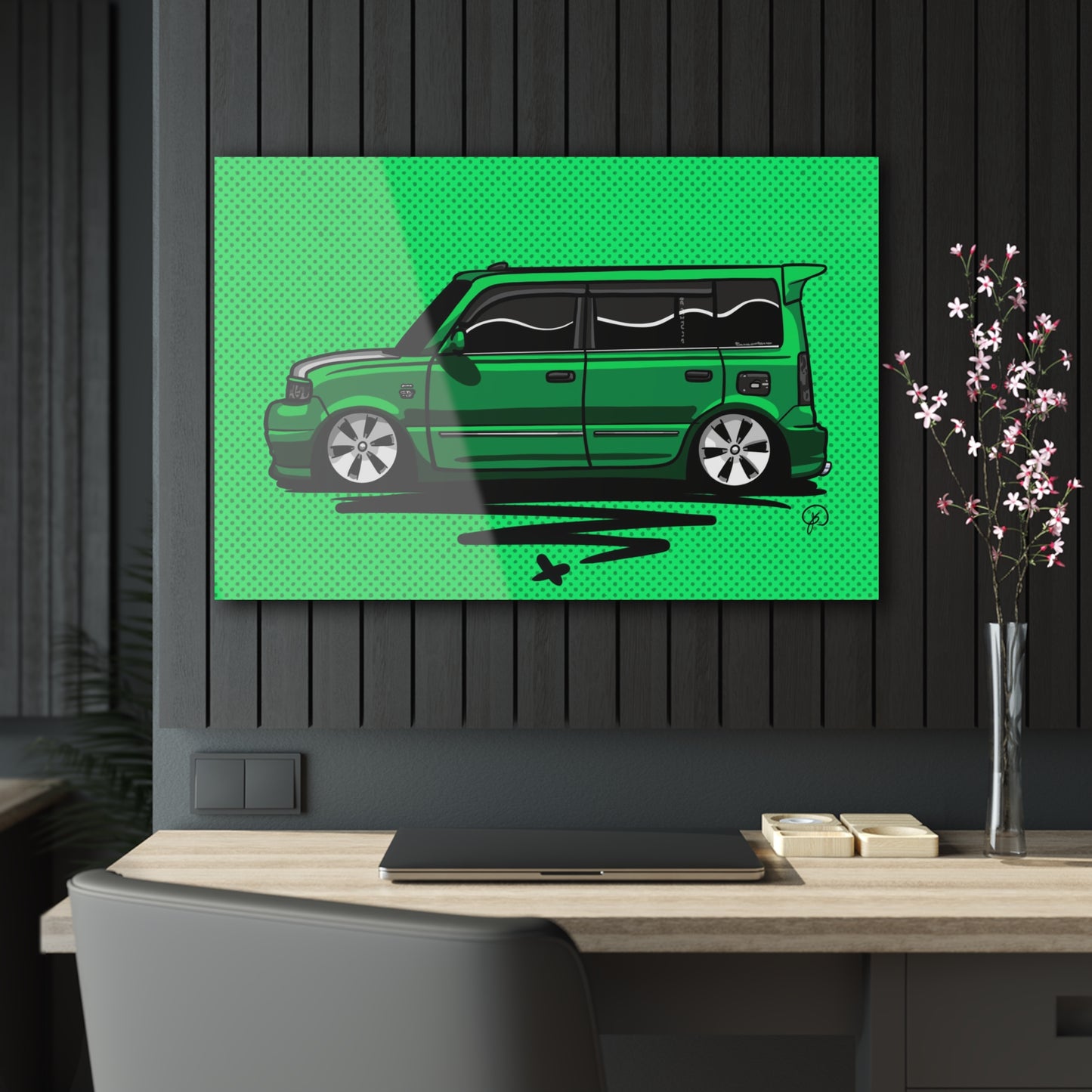 Sxetched X r0cean11 - 2006 Scion xB - Acrylic Print