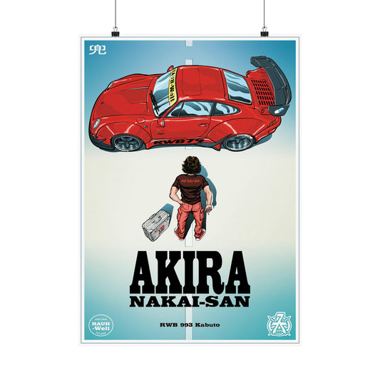 Anime '82 - Akira Nakai-San - RWB 993 Kabuto - Matte Poster