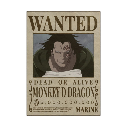 One Piece - Monkey D Dragon Wanted Poster