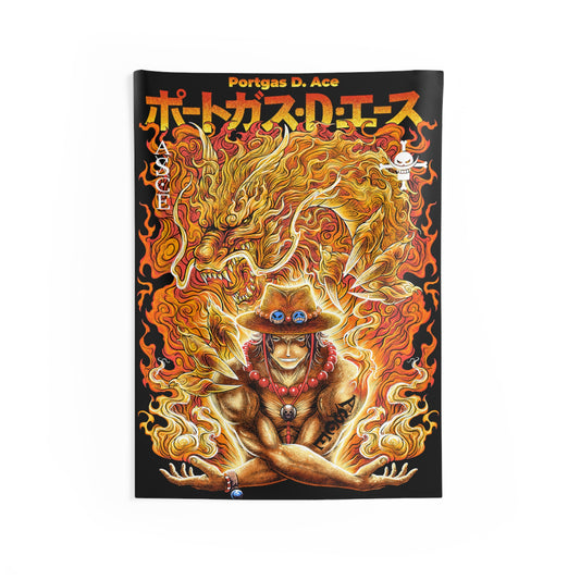 One Piece - Ace Wall Tapestry
