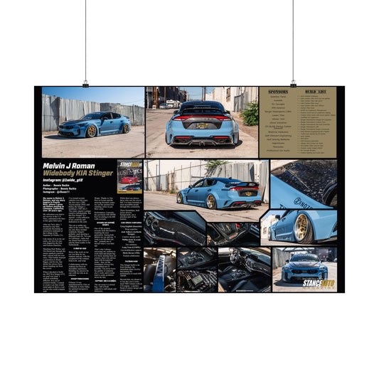 Stance Auto Magazine - Molded Widebody Kia Stinger - Poster