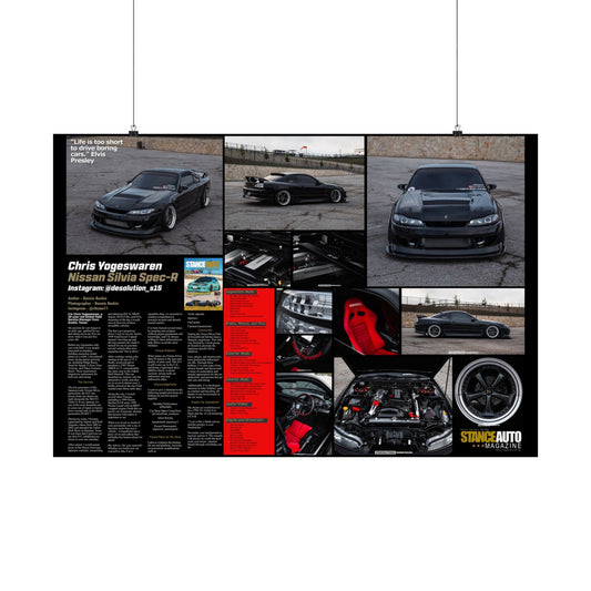 Stance Auto Magazine - 1999 Nissan Silvia Spec-R - Poster